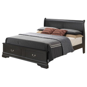 Glory Furniture Louis Phillipe G3150D-FSB2 Full Storage bed, Black B078S00348