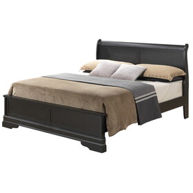 Glory Furniture Louis Phillipe G3150E-KB3 King Bed, Black B078S00353