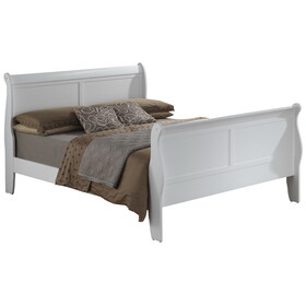 Glory Furniture Louis Phillipe G3190A-KB King Bed, White B078S00367