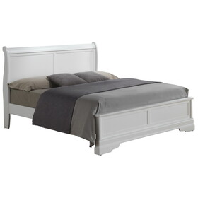 Glory Furniture Louis Phillipe G3190E-KB3 King Bed, White B078S00383
