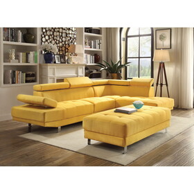 Glory Furniture Riveredge G446-SC Sectional ( 2 Boxes), YELLOW B078S00399