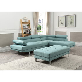 Glory Furniture Riveredge G453-SC Sectional ( 2 Boxes), TEAL B078S00403