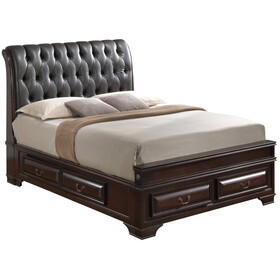 Glory Furniture LaVita G8875E-QB5 Queen Storage Bed, Cappuccino B078S00504