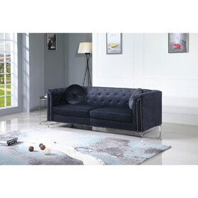 Pompano G893A-S Sofa (2 Boxes), BLACK B078S00507