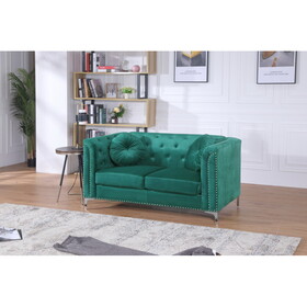 Glory Furniture Pompano G895A-L Loveseat ( 2 Boxes ), GREEN B078S00512