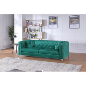 Glory Furniture Pompano G895A-S Sofa ( 2 Boxes ), GREEN B078S00513