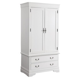 Glory Furniture Louis Phillipe G3190-A Armoire, White B078S00535