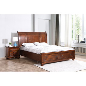 Glory Furniture Meade G8900A-KB King Bed (4 Boxes), Cherry B078S00557