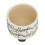 S/2 Ceramic 6/8" Scribble Footed Planter, Beige B079106816