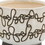 S/2 Ceramic 6/8" Scribble Footed Planter, Beige B079106816
