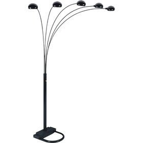 84"H Black 5-Head Cap Style Floor Lamp (1Pc/Ctn) (2.51/32.63) B080107038