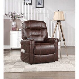 Comfortable Power Recliner Lift Chair - Easy Ingress/Egress, Heat, Adjustable Massage - Plush Seating Experience B081109562