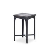 Rustic Industrial Lift-Top End Table - Highly Distressed Top and Base, Metal Structure - Locking Casters, Functional Design B081110042