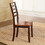 Captivating Side Chair - Cordovan Cherry Finish, Ladder Back - Optimal Comfort, Farmhouse or Style-Blending Environments, Set of 2 Chairs