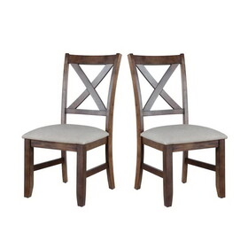 Astoria - Side Chair (Set of 2) - Dark Brown B081P156891