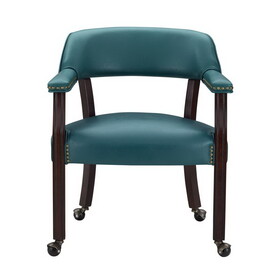 Tournament - Arm Chair with Casters - Blue B081P156896