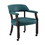 Tournament - Arm Chair with Casters - Blue