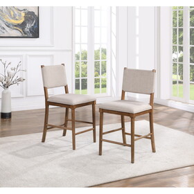 Oslo - Counter Chair (Set of 2) - Light Brown B081P156996