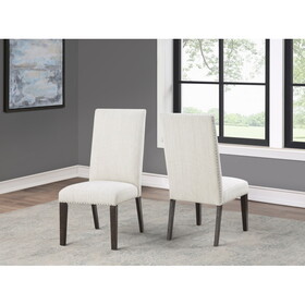 Hutchins - Upholstered Chair (Set of 2) - Dark Brown B081P157007