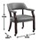 Tournament - Arm Chair with Casters - Dark Gray