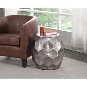 Stomp - Round End Table - Nickel