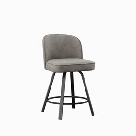 Anaheim - Swivel Counter Chair - Dark Gray B081P157062