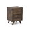 Pasco - Nightstand with Glides - Dark Brown