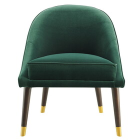 Avalon - Velvet Accent Chair - Emerald