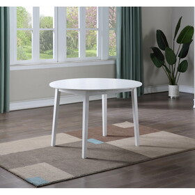 Naples - Drop Leaf Dining Table - White B081P157374