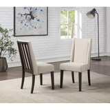 Napa - Upholstered Side Chair (Set of 2) - Dark Brown