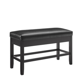 Carrara - Storage Counter Bench - Black B081P157436