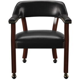 Tournament - Arm Chair with Casters - Medium Cherry B081P157446