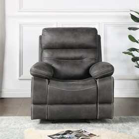 Rudger - Manual Recliner Chair - Gray