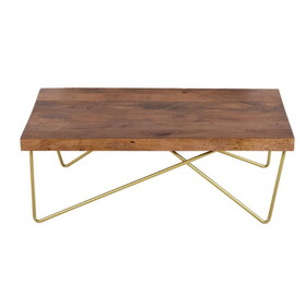 Walter - Brass Inlay Cocktail Table - Brown B081P157514