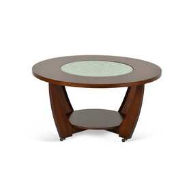 Rafael - Cocktail Table with Casters - Brown B081P157523
