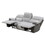 Cyprus - Recliner Sofa - Gray B081P157597