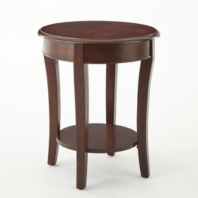 Troy - End Table 20" Round - Brown B081P157608