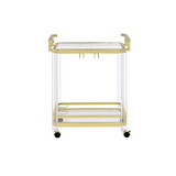 Aerin - Server Cart with Casters - Gold