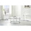 Echo - White Marble Top Chairside - White