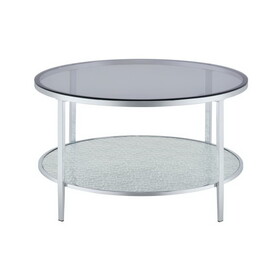 Frostine - Round Coffee Table - Silver