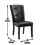Francis - PU Side Chair (Set of 2) - Black