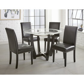 Verano - 5 Piece Dining Set (4 Chairs and Table) - Black