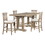 Napa - 5 Piece Dining Set with Counter Table - Sand