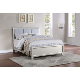 Omni - Queen Bed - Pearl Silver B081S00259