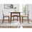 Oslo - 5 Piece Dining Set (Counter Table and 4 Chairs) - Light Brown