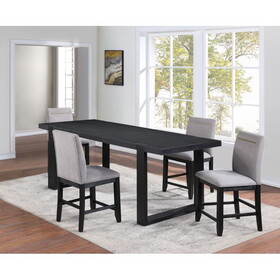 Yves - 5 Piece Counter Height Dining Set - Black