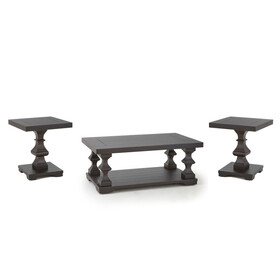 Dory - 3 Piece Table Set - Brown