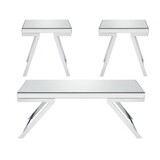 Alfresco - 3 Piece Occasional Table Set - Silver