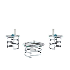 Tayside - 3 Piece Occasional Table Set - Gray
