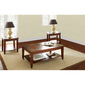 Davenport - 3 Piece Table Set - Brown B081S00424